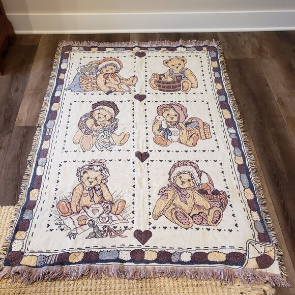 Other - Cherished Teddies Throw Blanket 48x66